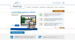 Desktop Screenshot of cometafondo.mefop.it